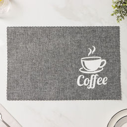 Салфетки сервировочные на стол Доляна Coffee, 4 шт., 44×29 см, серые