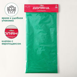 Скатерть на стол Доляна Праздничный стол, 137183 см, цвет зелёный  фото 4