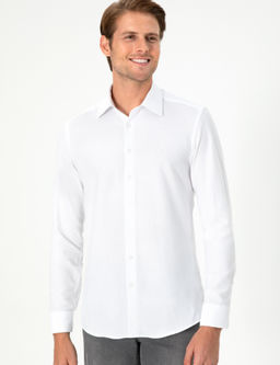 Рубашка Pierre Cardin Slim Fit белая