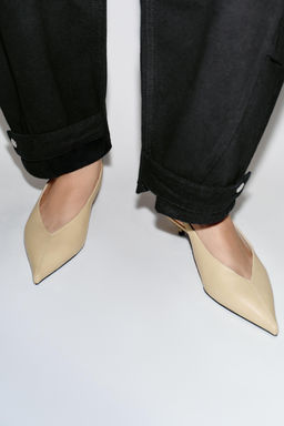 SLINGBACK KITTEN HEEL SHOES - Zara фото 2