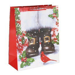 Цена за 12 шт. Пакет подарочный 26х32х12см / 3282L /уп 12/384/Новый год - Галеонтрейд фото 5