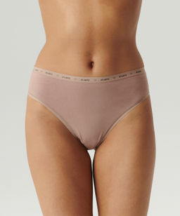 ATLANTIC 3CLP-010 Трусы спорт с высокой посадкой Sport High Leg - набор (3 шт.) темный экрю + бежевый + темно-бежевый фото 2