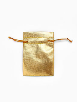 Набор мешочков подарочных 100 шт. «Лакшери» 6.5×5 см (±1 см), цвет золотой