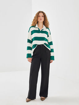 Loose Fit Geni? Pa?a Kad?n Pantolon