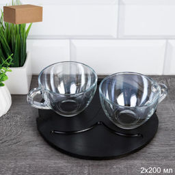 Бар чайный Инь-Янь Радуга (Чайная подставка +2 кружки 200мл) / B-CH-RN-1416 /уп 12/ - Галеонтрейд фото 2