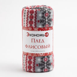 Плед флисовый новогодний «Экономь и Я. Снежинки», 150×130 см