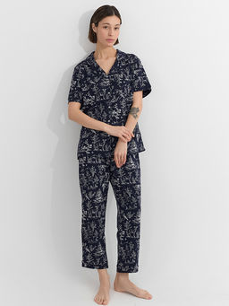 Комплект домашний женский синий с узором - Mark formelle фото 4