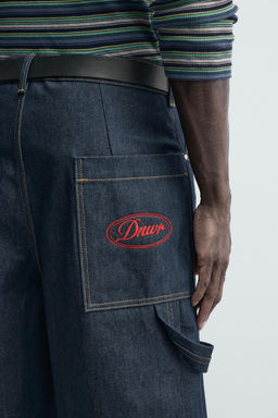 JORTS DENIM BOLSILLO BORDADO / ?ndigo - Zara фото 4