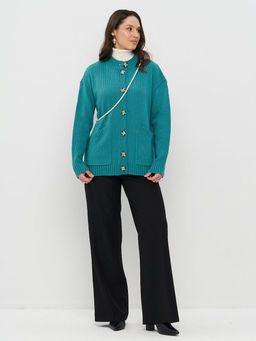 Кардиган женский 5252-1798. 4300999 аквамарин