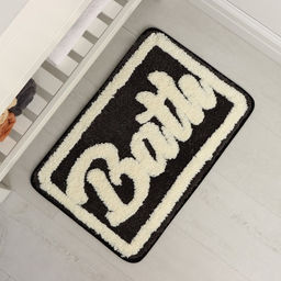 Коврик для ванной и туалета SAVANNA Bath, 40?60 см, чёрный  фото 6