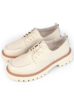 03-HY7-1D BEIGE Полуботинки женские (натуральная кожа)