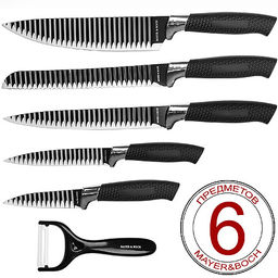 26992 Набор ножей 6пр, сил/ручка МВ (х20) - Mayer&boch фото 2