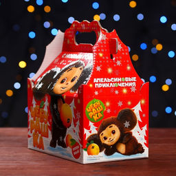 Цена за 5 шт. Подарочная коробка Чебурашка, 20 х 12 х 17 см - Simaland фото 4