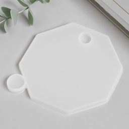 Молд силикононовый «Шкатулка многогранник - крышка» 10,3 х 10,3 х 0,7 см