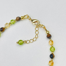 Браслет для Стрельца из Цитрина,Тигрового глаза и Хризолита - Радуга самоцветов фото 4