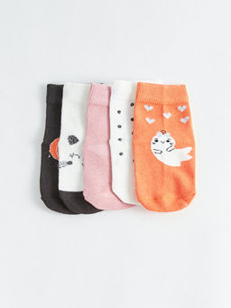 Desenli K?z Bebek Soket ?orap 5li - Waikiki фото 3