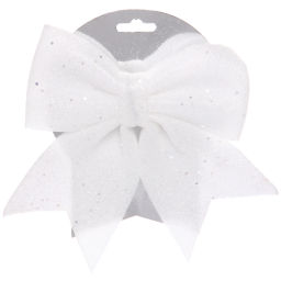 Цена за 2шт. Бант на елку "Нежность" 15*20 см, Белый
