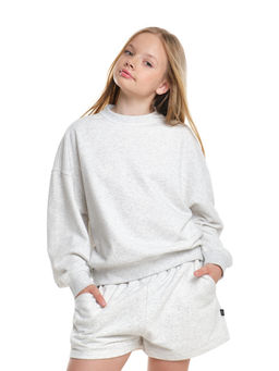 Свитшот базовый однотонный 22-7664 красный - Mini maxi фото 34