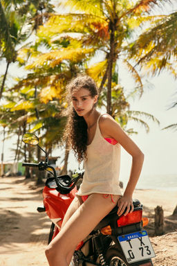 LINEN BLEND KNIT TOP - Zara фото 29