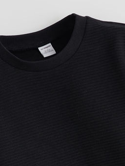 Bisiklet Yaka Basic Erkek ?ocuk Sweatshirt