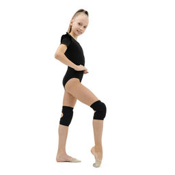 Наколенники для гимнастики и танцев Grace Dance, с уплотнителем, р. XS, 3-6 лет, цвет чёрный  фото 3