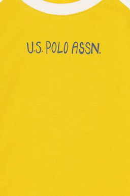 Свитшот U.S. Polo Assn для мальчика хлопок желтый фото 3