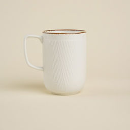 Кружка фарфоровая SL Home «Волна в камне», 350 мл, цвет белый