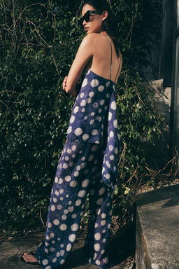 PANTAL?N LUNARES ZW COLLECTION / Azul - Zara фото 4