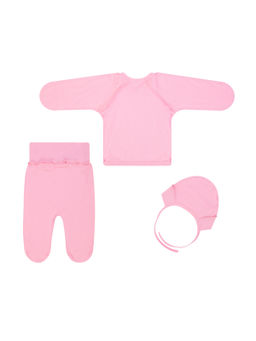 Комплект ясельный розовый зайки 729п (56, 38)