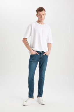 Pedro Slim Fit Джинсовые брюки узкого кроя с нормальной талией и узкими штанинами - Defacto фото 4