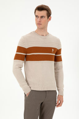 Мужской свитер из каменного меланжа