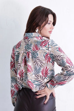 Рубашка с супатной застёжкой свободного силуэта - Martichelli фото 26