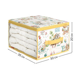 Кофр для хранения, малый, 35*30*20 см, жёлт., ЛЮБИМЧИКИ, шт - Valiant фото 2