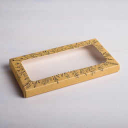 Цена за 5 шт. Коробка для шоколада, кондитерская упаковка «Pleasure», с окном, 17.3×8.8×1.5 см