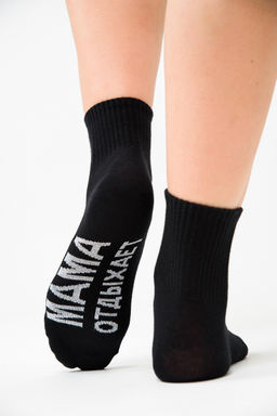 Носки Amichevole Berchelli Мама отдыхает с надписью  фото 18