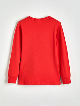 Bisiklet Yaka Grinch Bask?l? Erkek ?ocuk Pijama Tak?m?