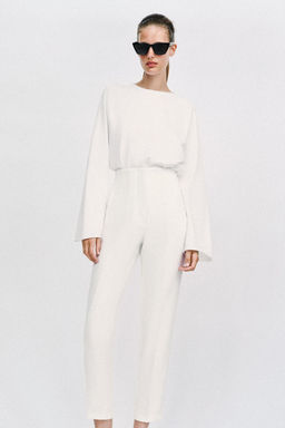 PANTAL?N TIRO ALTO / Blanco