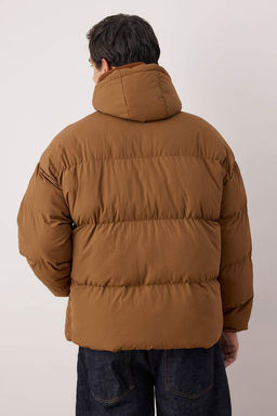 TRENDYOL MAN Erkek Ac?k Mavi Oversize Fit Kapusonlu Taslan K?sl?k Sisme Mont TMNAW25MO00005 - Trendyolmilla фото 23