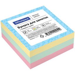 Блок самоклеящийся OfficeSpace 76*76мм 300л., 3 цвета (269563)