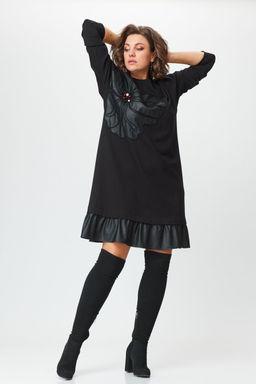 Платье INVITE 4083 черный дизайн - Mira fashion фото 50