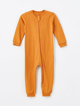 Bisiklet Yaka Uzun Kollu Erkek Bebek Tulum