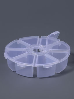 Органайзер для хранения мелочей, 8 ячеек, d=10.5×3 см, прозрачный