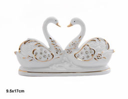 Статуэтка Влюбленные лебеди 9,5х17 см / B1981-1 /уп 36/