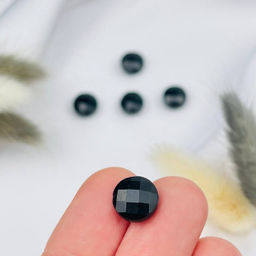 Бусины для украшений из черного Турмалина "Шерл" (5 шт)