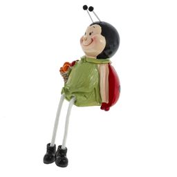 Набор из 2-х фигурок декоративных "Божья коровка", L10 W7 H14 см