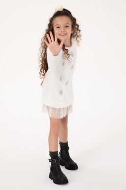 K_z _ocuk Krem Triko Elbise - U.s. polo assn фото 2