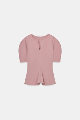 CAMISETA PEPLUM SOFT / Rosa - Zara фото 6