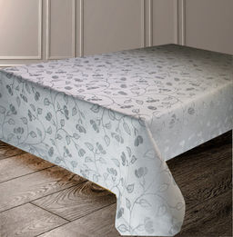 Арт. 13088/1/PB/170, СЕРЕБРИСТЫЕ ЛИСТОЧКИ, тефлоновая пропитка, ГОТОВЫЕ ПОДУШКИ ДЕКОРАТИВНЫЕ 50 см х 50 см