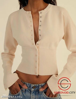 лонгслив на кнопках из плотного вязаного трикотажа - Bruno фото 33