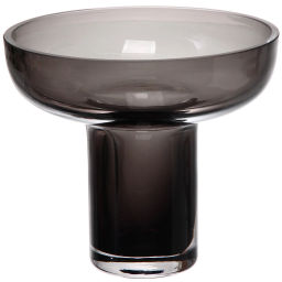 Ваза стеклянная "GREY GLASS" 16*13см